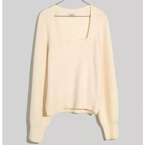 NWT Madewell Melrose Square-Neck Sweater
